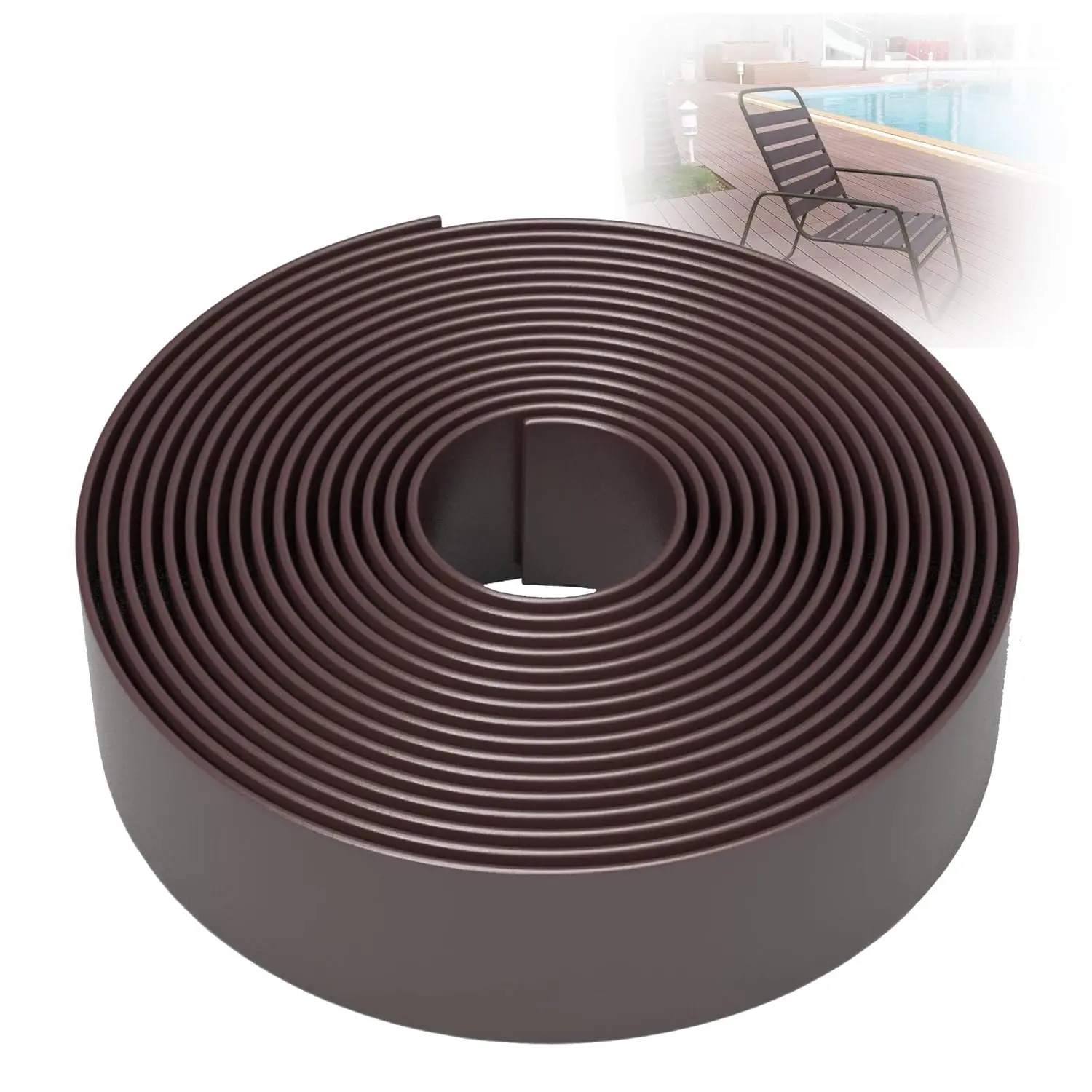 2in x 200ft Vinyl Strap Roll Outdoor Furniture Chair Seat Repair UV Resistant Brown, Customized
2in x 200ft Vinyl Strap Roll Outdoor Furniture Chair Seat Repair UV Resistant Brown, Customized