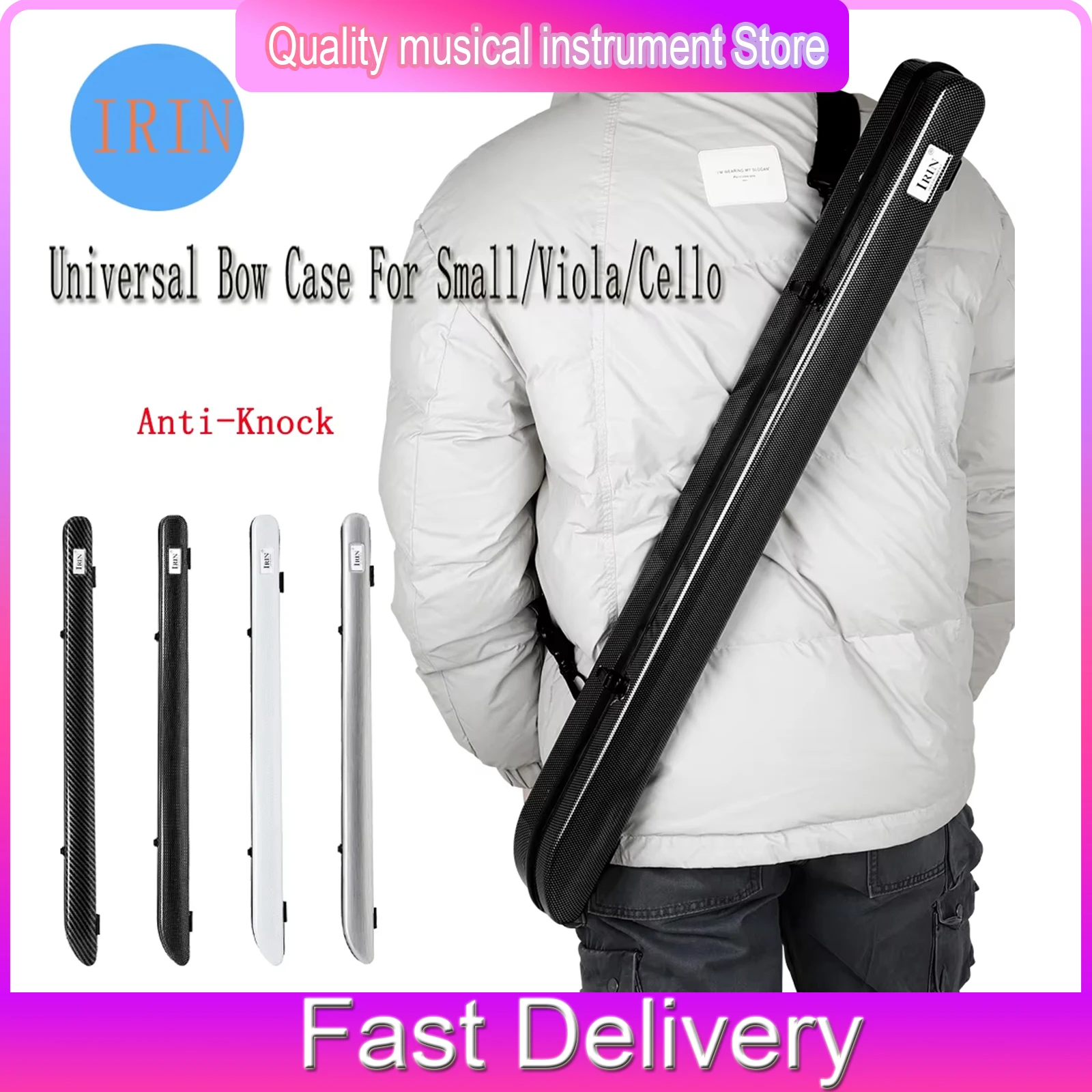 IRIN Violin Bow Box Anti-Knock Thickened Cotton Oblique Back Bow Box universal Is Suitable For Violin Viola Cello Partss
IRIN Violin Bow Box Anti-Knock Thickened Cotton Oblique Back Bow Box universal Is Suitable For Violin Viola Cello Partss