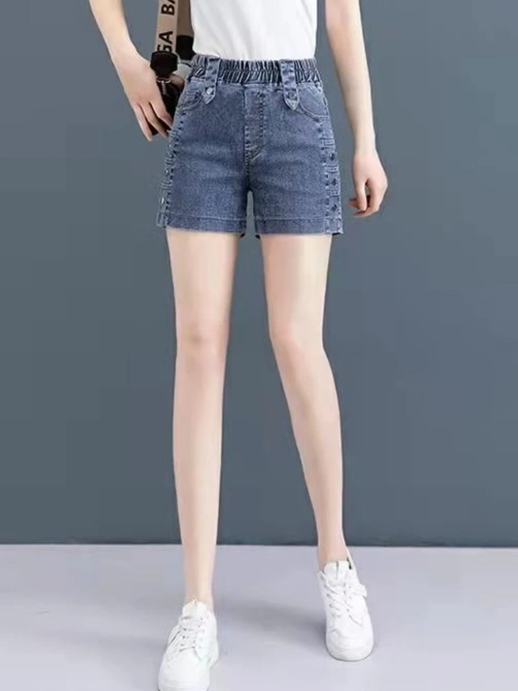 New In Blue High Waist Women's Denim Shorts Fashion Clothing 2025 To Wear Design Y2k Harajuku Trend Hot Female Short Jeans Pant
New In Blue High Waist Women's Denim Shorts Fashion Clothing 2025 To Wear Design Y2k Harajuku Trend Hot Female Short Jeans Pant