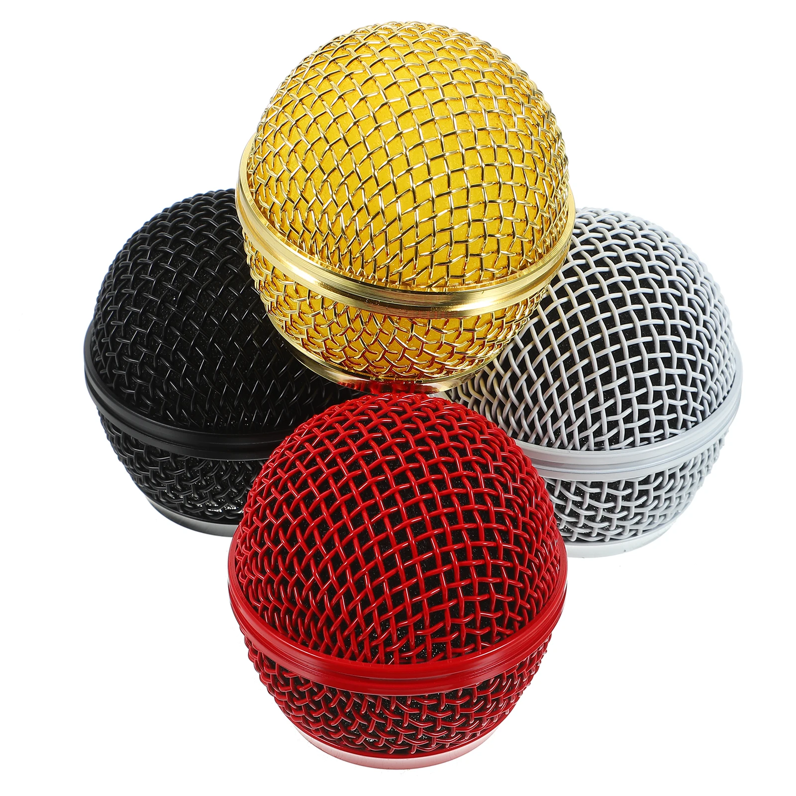 4 Pcs Microphone Mesh Head Replacement Grill Accessories Grille Headset Cover Ball Web 
4 Pcs Microphone Mesh Head Replacement Grill Accessories Grille Headset Cover Ball Web