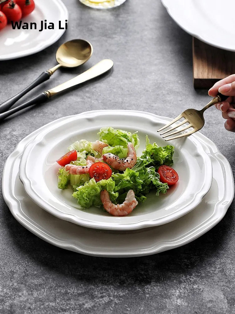 White Ceramic Plate for Steak Presentation Italian Pasta Dish Commercial Use Restaurant Quality Nordic Style Pure Color Adult...
White Ceramic Plate for Steak Presentation Italian Pasta Dish Commercial Use Restaurant Quality Nordic Style Pure Color Adult...