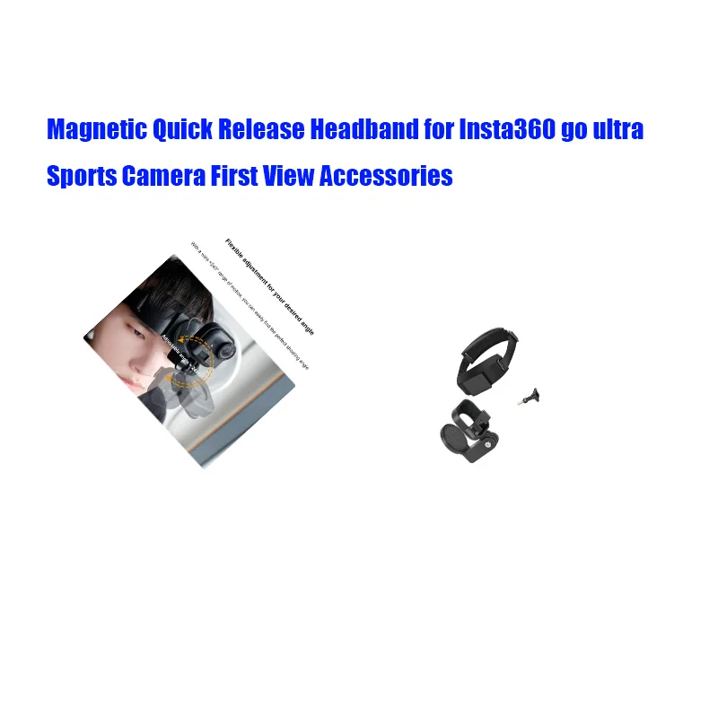 Magnetic Quick Release Headband for Insta360 go ultra Sports Camera First View Accessories
Magnetic Quick Release Headband for Insta360 go ultra Sports Camera First View Accessories