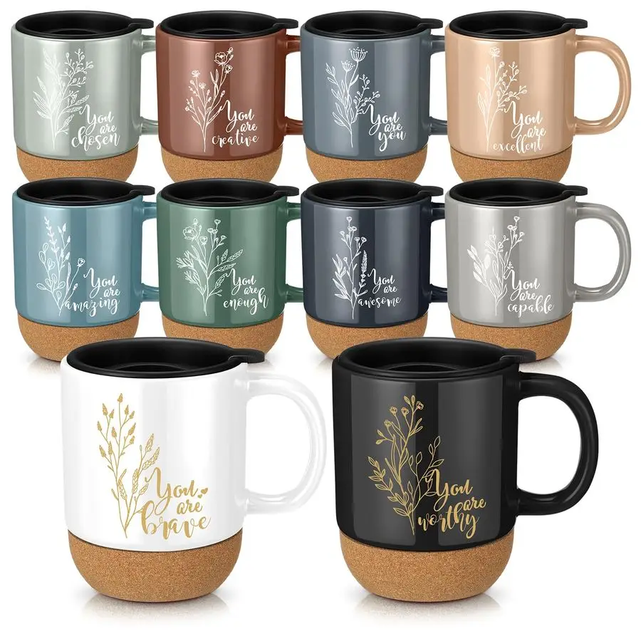 10 Pcs Appreciation Gifts for Employee Bulk 13.5 oz Ceramic Coffee Mug with Lid Cork Bottom Inspirational Christmas Thank You Gi
10 Pcs Appreciation Gifts for Employee Bulk 13.5 oz Ceramic Coffee Mug with Lid Cork Bottom Inspirational Christmas Thank You Gi