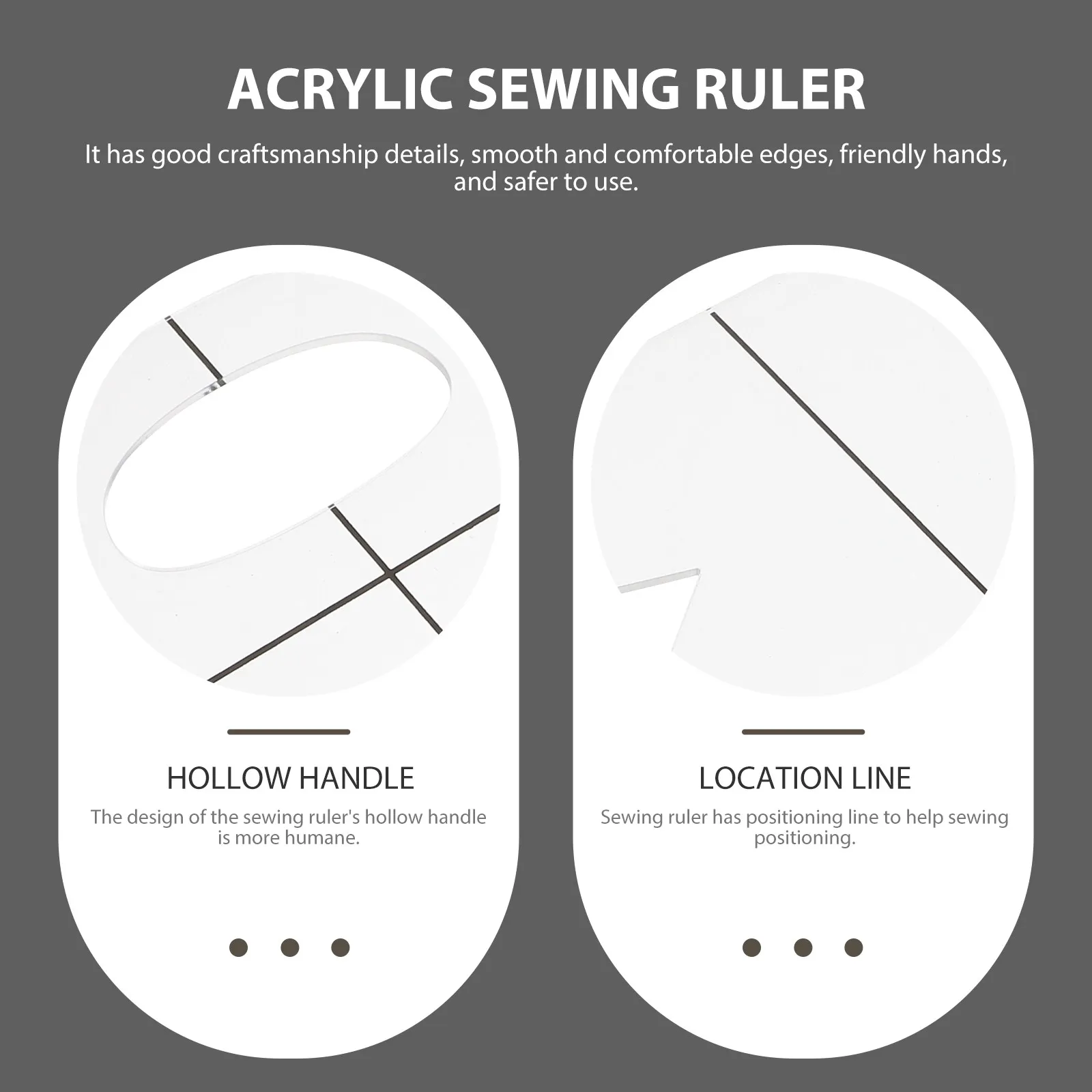 Acrylic Quilting Ruler for Fabric Patchwork Sewing Template Cookie Basket Bag Bread Basket Making High Durability Abrasion
Acrylic Quilting Ruler for Fabric Patchwork Sewing Template Cookie Basket Bag Bread Basket Making High Durability Abrasion