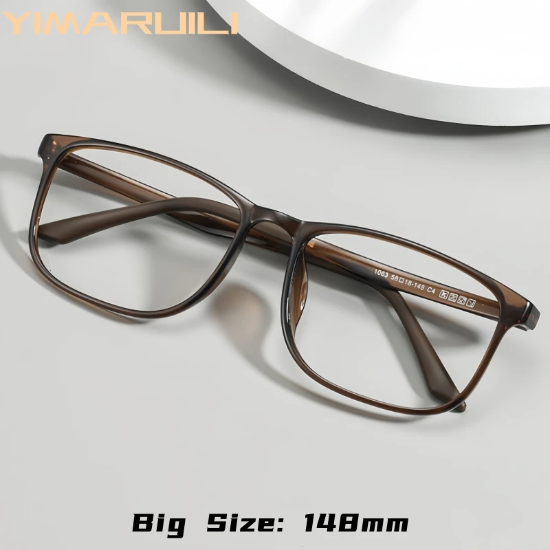 YIMARUILI Big Size Men's Retro Square Glasses Ultralight Tungsten Carbide Plastic Steel Optical Prescription Eyeglass Frame 1063
YIMARUILI Big Size Men's Retro Square Glasses Ultralight Tungsten Carbide Plastic Steel Optical Prescription Eyeglass Frame 1063