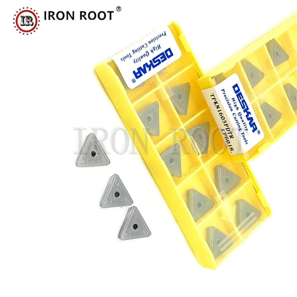 CNC Turning Tool DESKAR TPKN1603PDTR,TPKN2204PDTR LF6018 Indexable Insert Milling Carbide Insert for TP22 TP16 Tool Holder
CNC Turning Tool DESKAR TPKN1603PDTR,TPKN2204PDTR LF6018 Indexable Insert Milling Carbide Insert for TP22 TP16 Tool Holder
