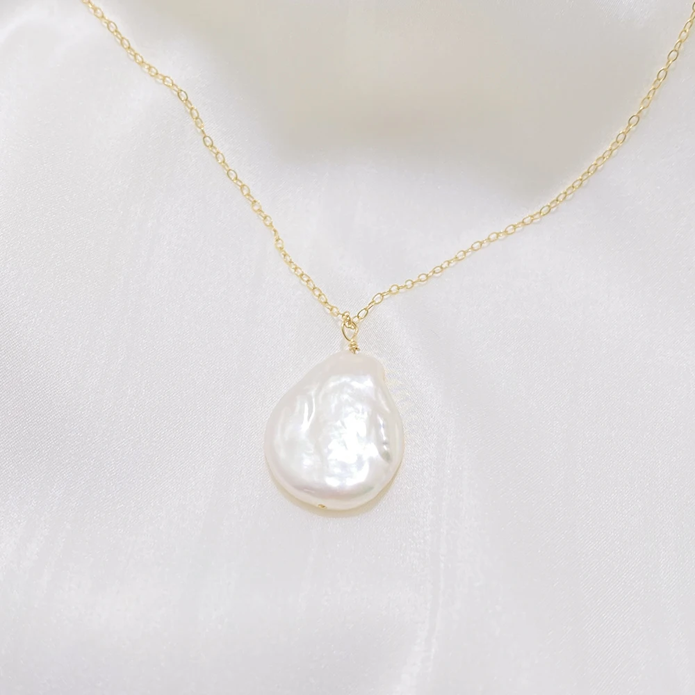 Necklaces Natural Freshwater Pearl 14K Gold Filled Handmade Choker Baroque Pendants Jewelry for Women Party Birthday Daily Gifts
Necklaces Natural Freshwater Pearl 14K Gold Filled Handmade Choker Baroque Pendants Jewelry for Women Party Birthday Daily Gifts
