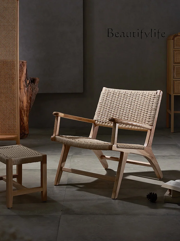 Nordic rattan chair balcony casual lazy solid wood sofa chair single designer simple rattan backrest armchair
Nordic rattan chair balcony casual lazy solid wood sofa chair single designer simple rattan backrest armchair