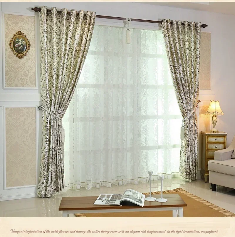 European Window Shading Bronzing Cloth of Dining Key Luxury Style Flannelette Curtains for The Living Room Bedroom
European Window Shading Bronzing Cloth of Dining Key Luxury Style Flannelette Curtains for The Living Room Bedroom
