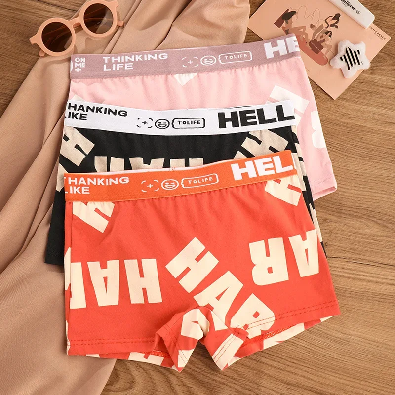 1-3pcs Cotton Women Underpants Panties Sports Boxer Ladies Breathable Letter Pants Mid-waist Beathable Cozy Boyshorts Underwear
1-3pcs Cotton Women Underpants Panties Sports Boxer Ladies Breathable Letter Pants Mid-waist Beathable Cozy Boyshorts Underwear