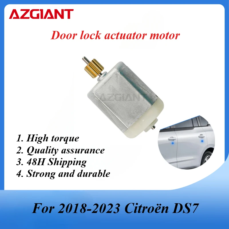 AZGIANT High quality car door lock motor for 2018-2023 Citroën DS7 New parts 9 teeth FC-280SC-16220 Copper carbon brush OEM
AZGIANT High quality car door lock motor for 2018-2023 Citroën DS7 New parts 9 teeth FC-280SC-16220 Copper carbon brush OEM