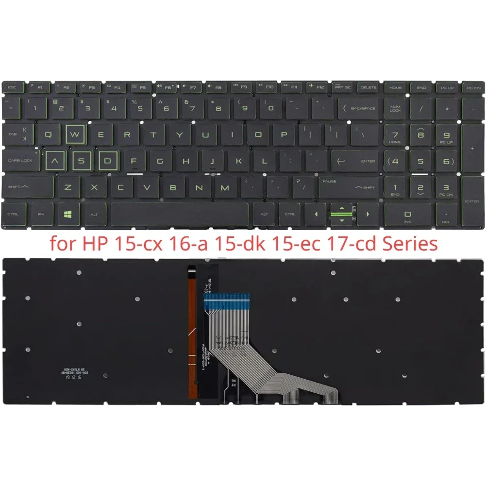 Replacement Backlight Keyboard for HP 15-cx 16-a 15-dk 15-ec 17-cd Series Laptop L20333-001 AM28B000300 TPN-C133
Replacement Backlight Keyboard for HP 15-cx 16-a 15-dk 15-ec 17-cd Series Laptop L20333-001 AM28B000300 TPN-C133
