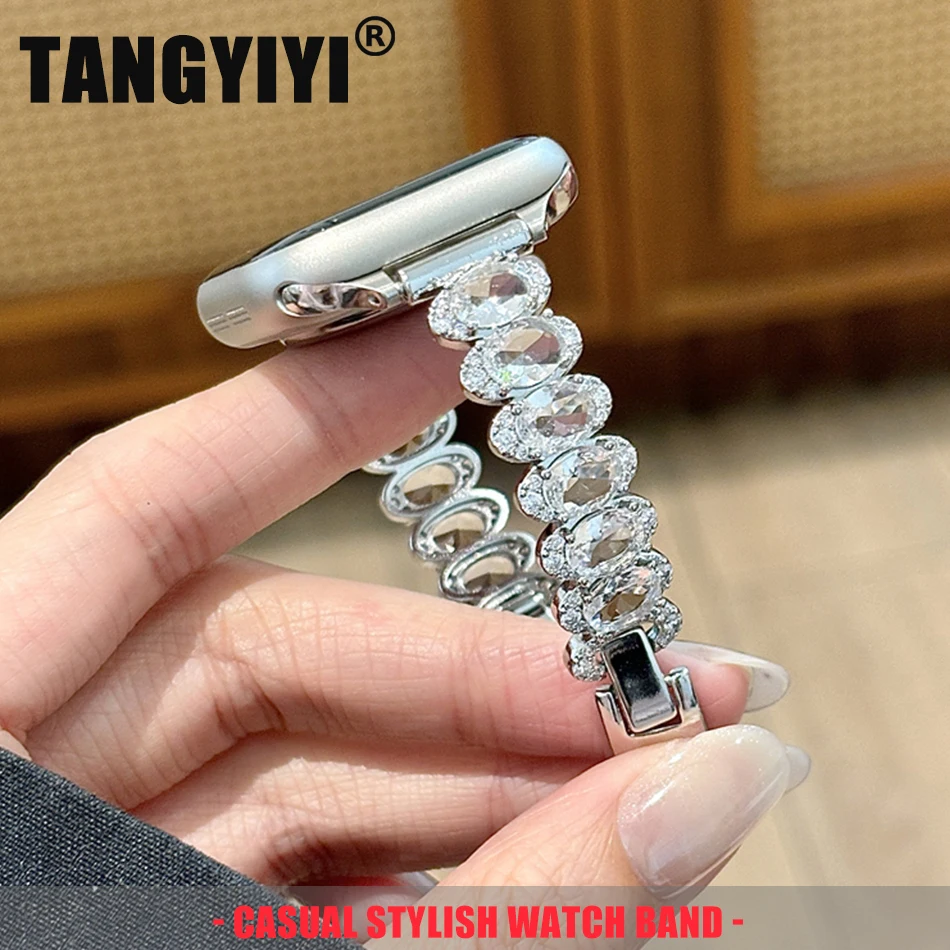 Luxury Oval Full Diamond Bracelet For Apple Watch Band S11/10/9/8/7/6/SE/Ultra Copper Strap For iWatch 49/46/45/44/42/41/40/38mm
Luxury Oval Full Diamond Bracelet For Apple Watch Band S11/10/9/8/7/6/SE/Ultra Copper Strap For iWatch 49/46/45/44/42/41/40/38mm
