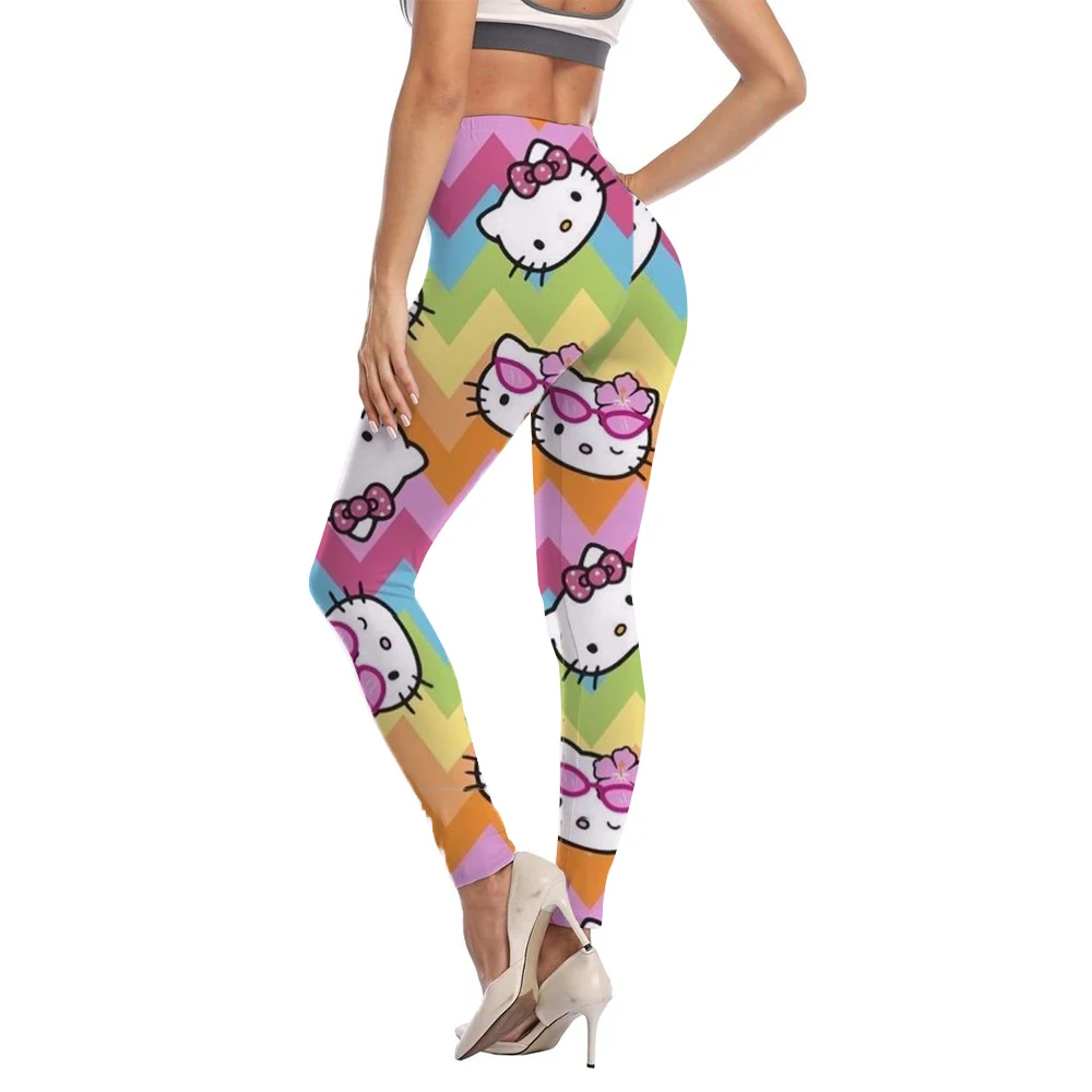 Spring/summer Kuromi Hello Kitty print women's slim-fit stretch comfortable casual leggings Pink tight fitting women's leggings
Spring/summer Kuromi Hello Kitty print women's slim-fit stretch comfortable casual leggings Pink tight fitting women's leggings