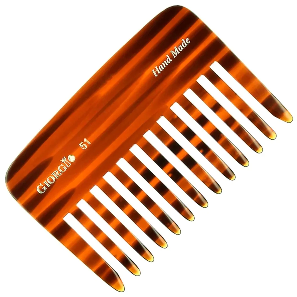G51 Wide Tooth Detangling Combs for Women, Wide Teeth Pocket Comb for Thick Curly Wavy Hair. Hair Detangler Comb For Wet and Dry Everyday Care. Handmade, Saw-Cut and Hand Polished
G51 Wide Tooth Detangling Combs for Women, Wide Teeth Pocket Comb for Thick Curly Wavy Hair. Hair Detangler Comb For Wet and Dry Everyday Care. Handmade, Saw-Cut and Hand Polished