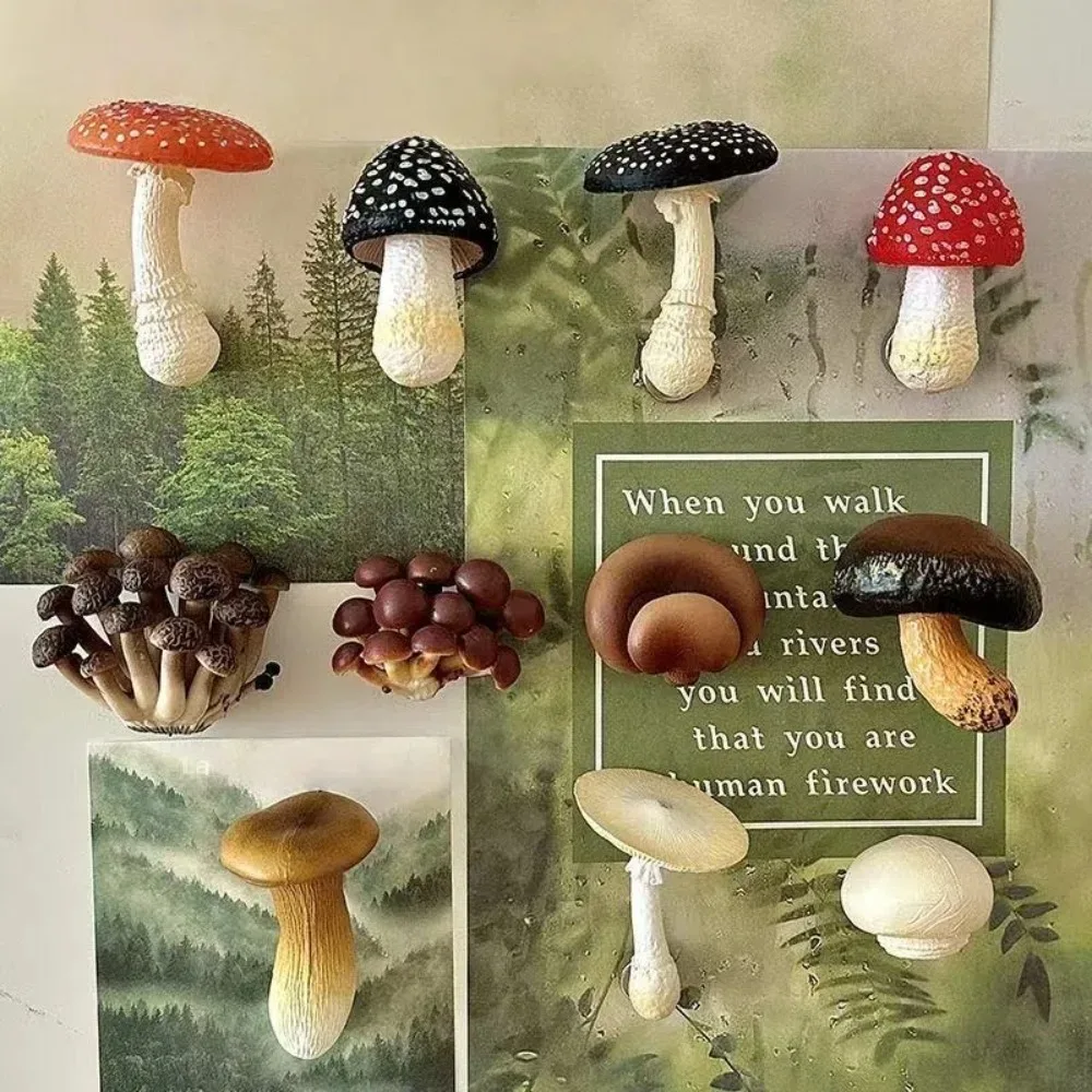Cute Simulated Mushroom Fridge Magnets 3D Creative Magnetic Sticker Cartoon Resin Fridge Decor Home Decoration
Cute Simulated Mushroom Fridge Magnets 3D Creative Magnetic Sticker Cartoon Resin Fridge Decor Home Decoration
