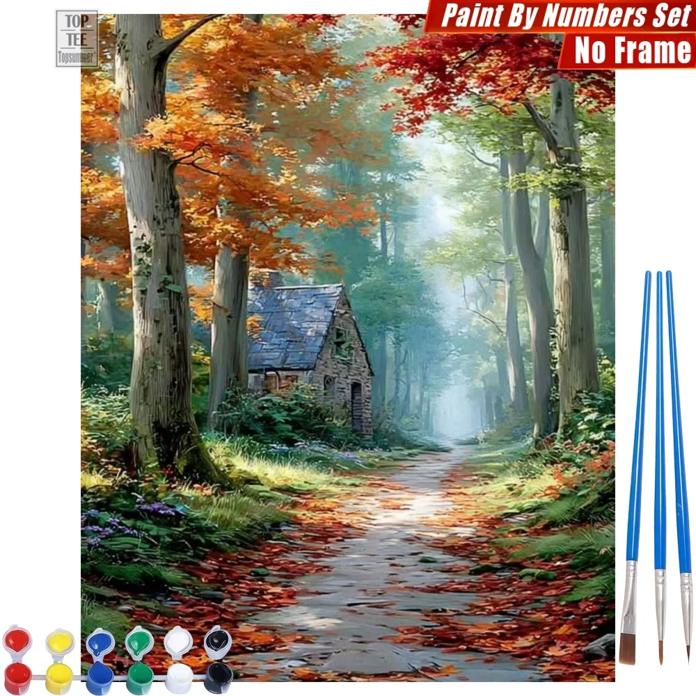 Secluded forest cottage Paints By Number Set - Autumn leaves sunlight Living Room Wall Art Easter Gift For Grandma
Secluded forest cottage Paints By Number Set - Autumn leaves sunlight Living Room Wall Art Easter Gift For Grandma
