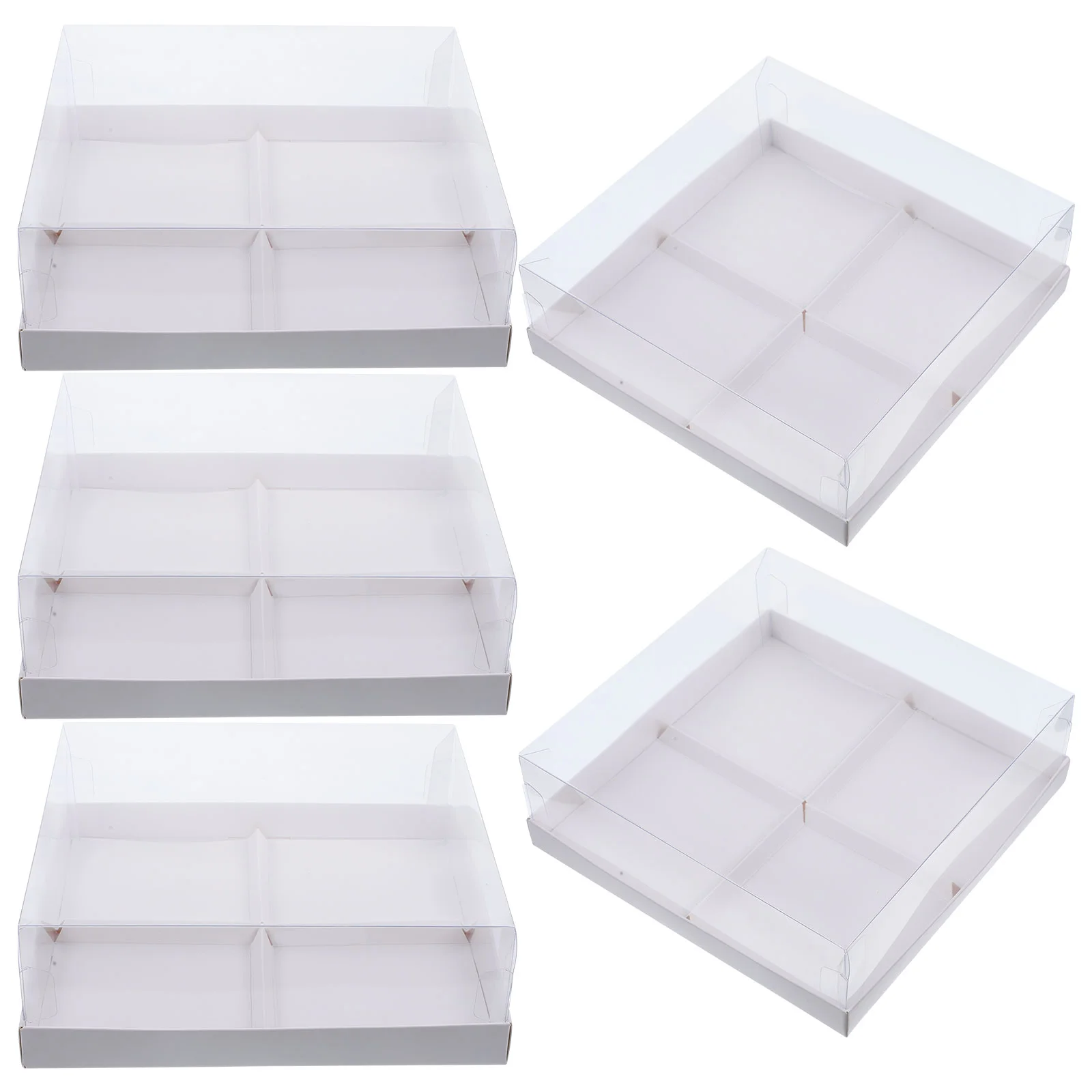 5 Pcs Chocolate Boxes Packaging Cookies Cake Holder with Lid Gift Bulk Cupcake Containers Stand
5 Pcs Chocolate Boxes Packaging Cookies Cake Holder with Lid Gift Bulk Cupcake Containers Stand