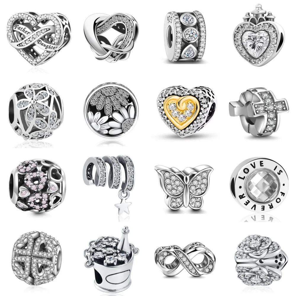 New hot White series zircon Beads Shining Love Charm Fit Original Bracelet Accessories Women DIY Jewelry 925 Silver Pendant Gift
New hot White series zircon Beads Shining Love Charm Fit Original Bracelet Accessories Women DIY Jewelry 925 Silver Pendant Gift