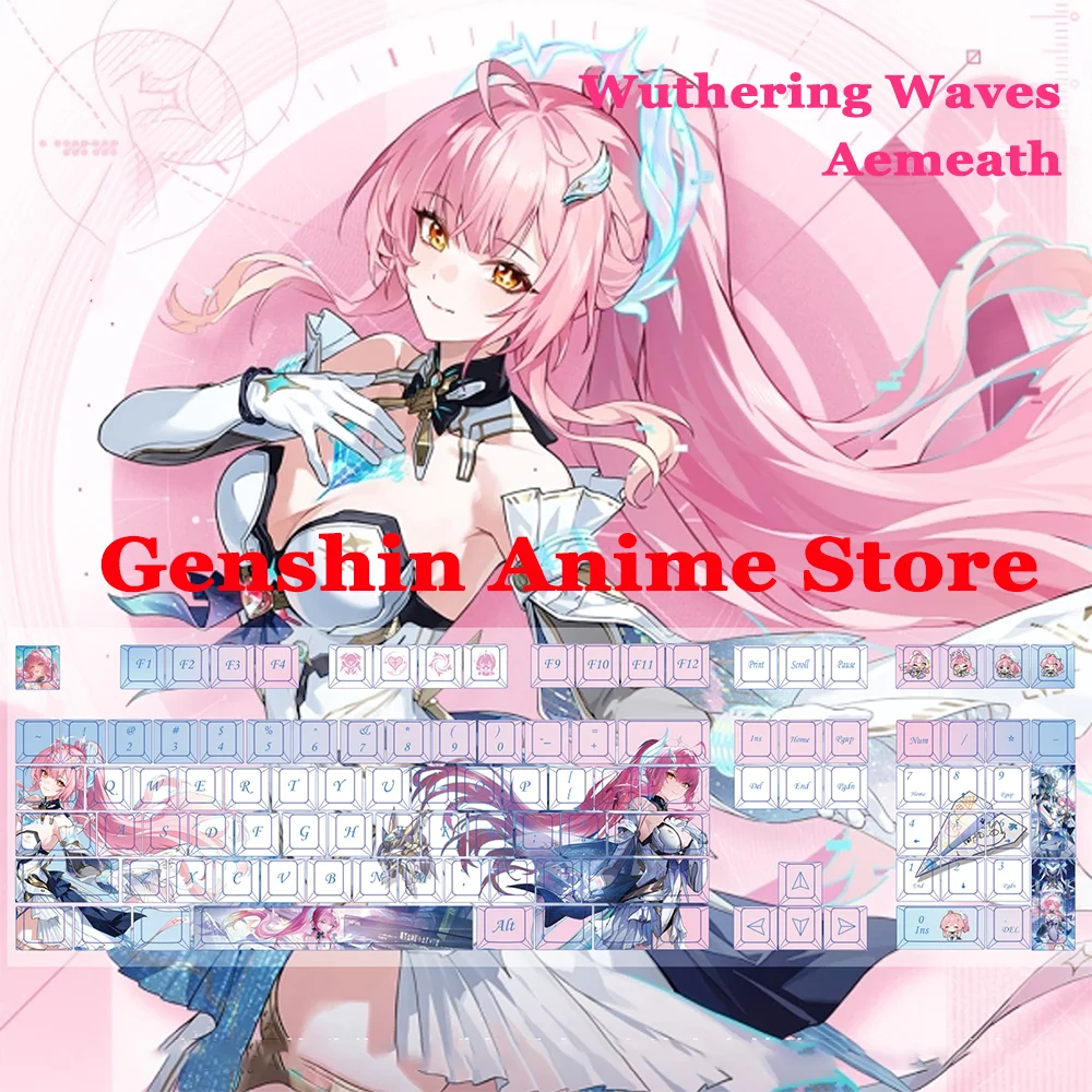 Wuthering Waves Aemeath PBT 128 Key Caps Cosplay Props Axis Side Engraved Mechanicale Keycaps Gaming Tabletop Supplies
Wuthering Waves Aemeath PBT 128 Key Caps Cosplay Props Axis Side Engraved Mechanicale Keycaps Gaming Tabletop Supplies