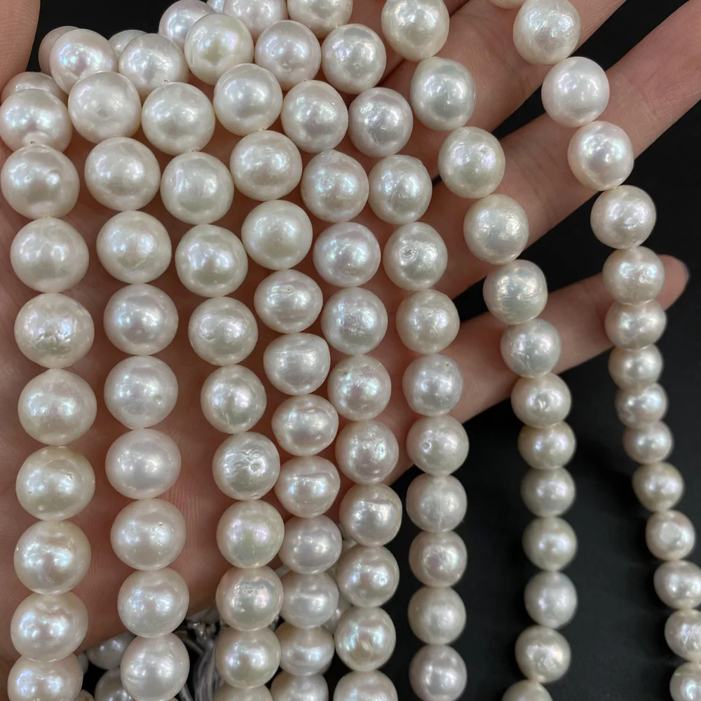 10-12mm Pearl White Natural Freshwater Pearl Big NearRound Loose Sapcer Bead for Jewelry Make DIY Necklace Bracelet Accessories
10-12mm Pearl White Natural Freshwater Pearl Big NearRound Loose Sapcer Bead for Jewelry Make DIY Necklace Bracelet Accessories