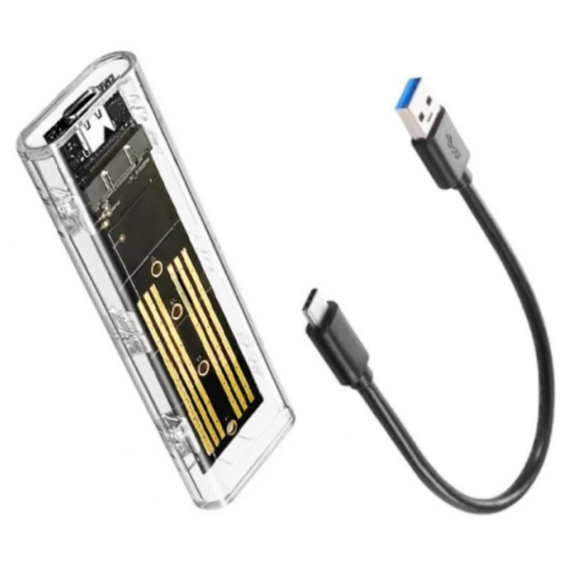 Transparent M.2 SSD Enclosure NGFF USB 3.1 Mobile Hard Drive Box for Storage And Data Transfer
Transparent M.2 SSD Enclosure NGFF USB 3.1 Mobile Hard Drive Box for Storage And Data Transfer