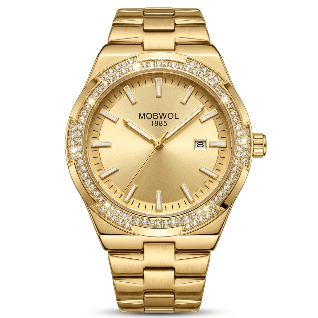 Men's Stainless Steel Quartz Watch, Scratch Resistant Glass, Luminous Hands, Date Display, Waterproof Business Sports Wristwatch
Men's Stainless Steel Quartz Watch, Scratch Resistant Glass, Luminous Hands, Date Display, Waterproof Business Sports Wristwatch