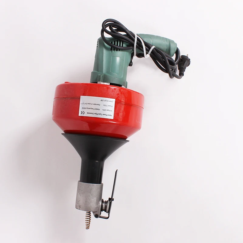 Commercial Hotel Clogged Pipe Cleaning Tool Kitchen Drain Auger Portable Sewer Drain Cleaning Machine
Commercial Hotel Clogged Pipe Cleaning Tool Kitchen Drain Auger Portable Sewer Drain Cleaning Machine