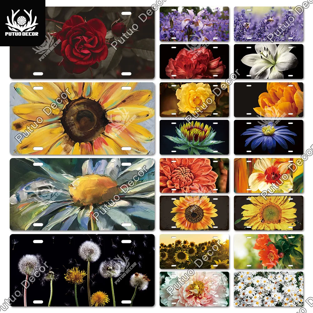 Putuo Decor Flower Vintage Licenses Plate Metal Sign Plaque Metal Vintage for Man Cave Garage Garden Home Living Room Wall Decor
Putuo Decor Flower Vintage Licenses Plate Metal Sign Plaque Metal Vintage for Man Cave Garage Garden Home Living Room Wall Decor