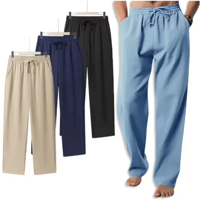 2026 New Men's Beach Pants Joggers Streetwear Cotton Linen Sweatpants Casual Pants Hawaiian Vacation Loose Summer Long
2026 New Men's Beach Pants Joggers Streetwear Cotton Linen Sweatpants Casual Pants Hawaiian Vacation Loose Summer Long