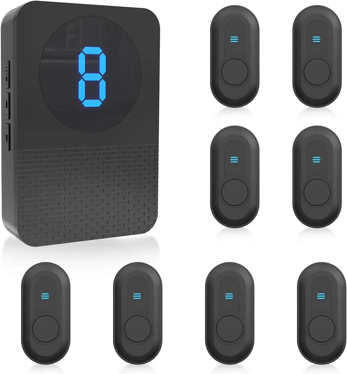 Wireless Caregiver Call Button System for Elderly, 500ft Range, 55 Ringtones, 5 Volumes, IP65 Waterproof, Expandable
Wireless Caregiver Call Button System for Elderly, 500ft Range, 55 Ringtones, 5 Volumes, IP65 Waterproof, Expandable