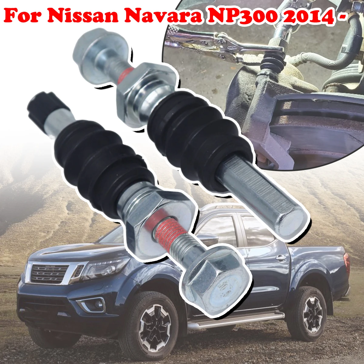 For Nissan Navara NP300 2014- Front Brake Caliper Slider Guide Pins Bolt Kit Left Right Disc Housing Bellows Sleeve Bushing Part
For Nissan Navara NP300 2014- Front Brake Caliper Slider Guide Pins Bolt Kit Left Right Disc Housing Bellows Sleeve Bushing Part