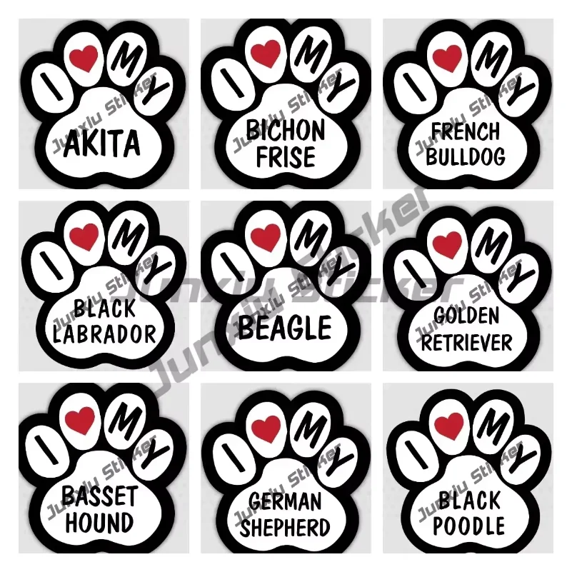 Akita Beagle German Shepherd French Bulldog Welsh Corgi Paw Print Vinyl Sticker Self-Adhesive Accessories Scratch-Proof Decor
Akita Beagle German Shepherd French Bulldog Welsh Corgi Paw Print Vinyl Sticker Self-Adhesive Accessories Scratch-Proof Decor