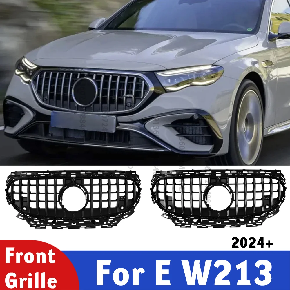 For Mercedes W214 S214 2024 + E-Class Front Grille Gloss Black AMG Style Replacement Radiator Grill Cover for E200 E300e E450
For Mercedes W214 S214 2024 + E-Class Front Grille Gloss Black AMG Style Replacement Radiator Grill Cover for E200 E300e E450