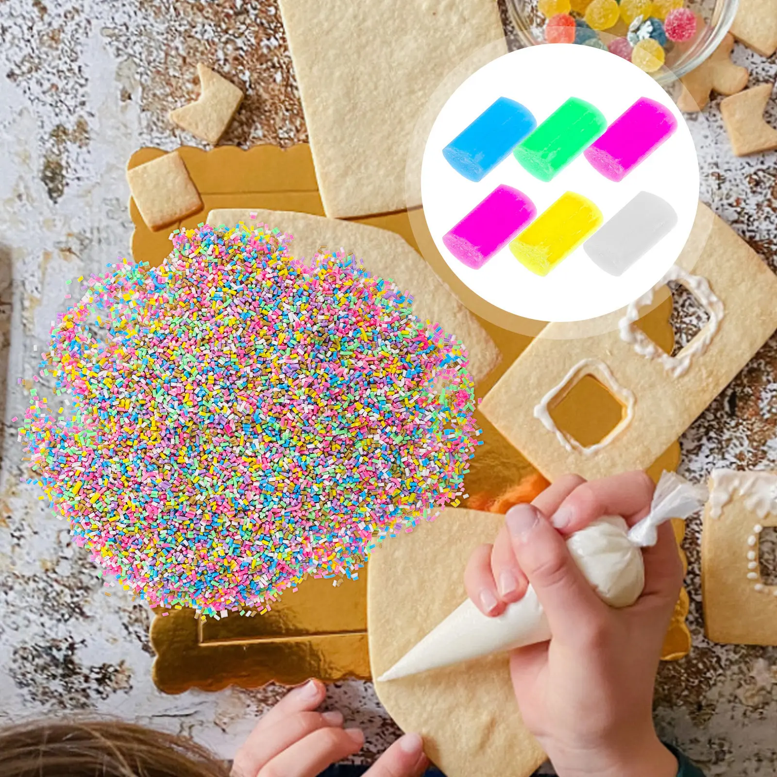 100pcs Polymer Clay Slices Soft Ceramic Decoration Accessories DIY Craft Supplies Fake Sprinkles Jewelry Making Materials
100pcs Polymer Clay Slices Soft Ceramic Decoration Accessories DIY Craft Supplies Fake Sprinkles Jewelry Making Materials