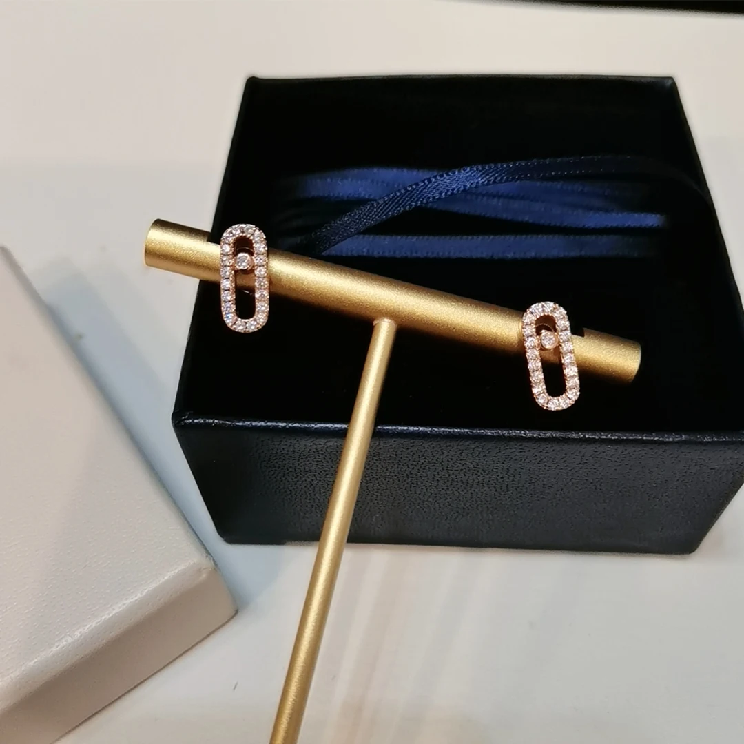 S925 Sterling Silver Mobile Diamond Fashion Women's Earrings Classic Luxurious Wedding Jewelry Accessories. Holiday Gifts
S925 Sterling Silver Mobile Diamond Fashion Women's Earrings Classic Luxurious Wedding Jewelry Accessories. Holiday Gifts