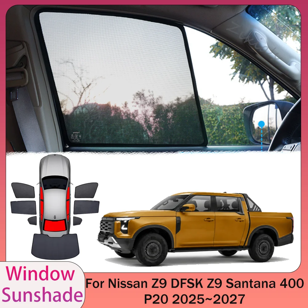 For Nissan Z9 DFSK Z9 Santana 400 P20 2025~2027 26 Car Magnetic Mesh Privacy Sunshade Side Window Sun Shade Interior Accessories
For Nissan Z9 DFSK Z9 Santana 400 P20 2025~2027 26 Car Magnetic Mesh Privacy Sunshade Side Window Sun Shade Interior Accessories