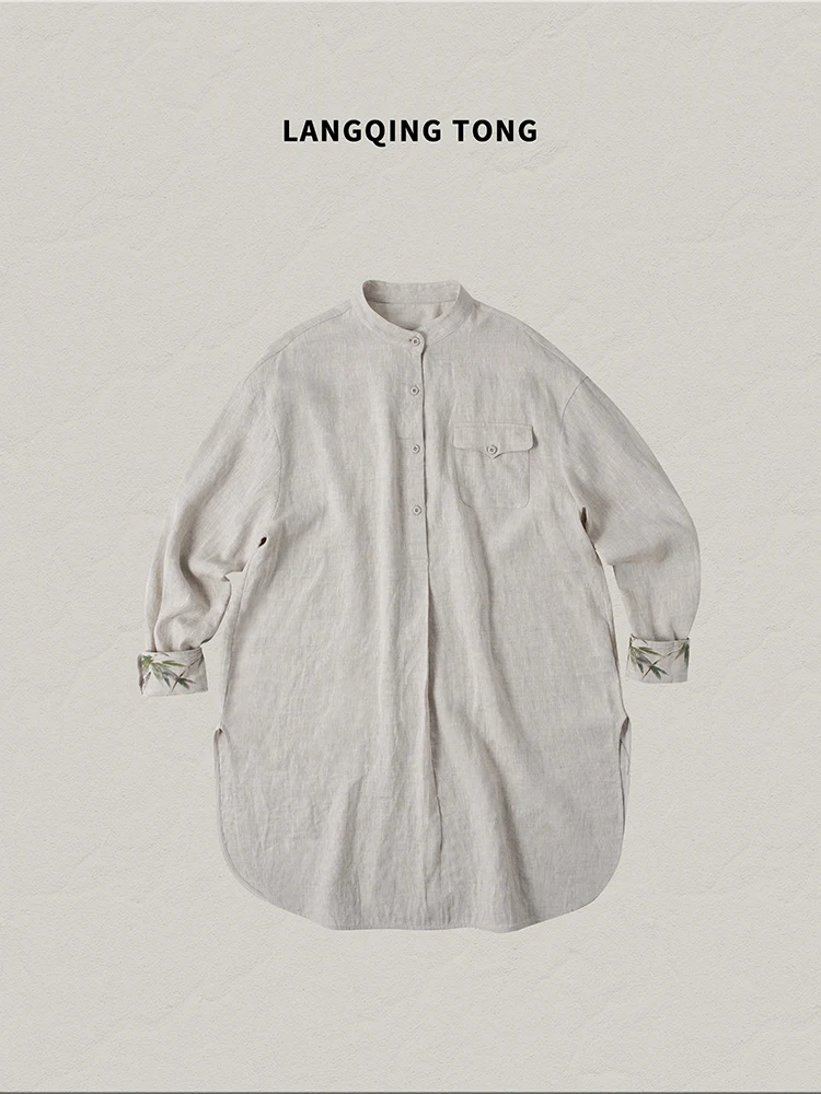 Удобная женская льняная рубашка средней длины, дышащая, простая, повседневная, летняя, новинка, модная, универсальная.
Удобная женская льняная рубашка средней длины, дышащая, простая, повседневная, летняя, новинка, модная, универсальная.