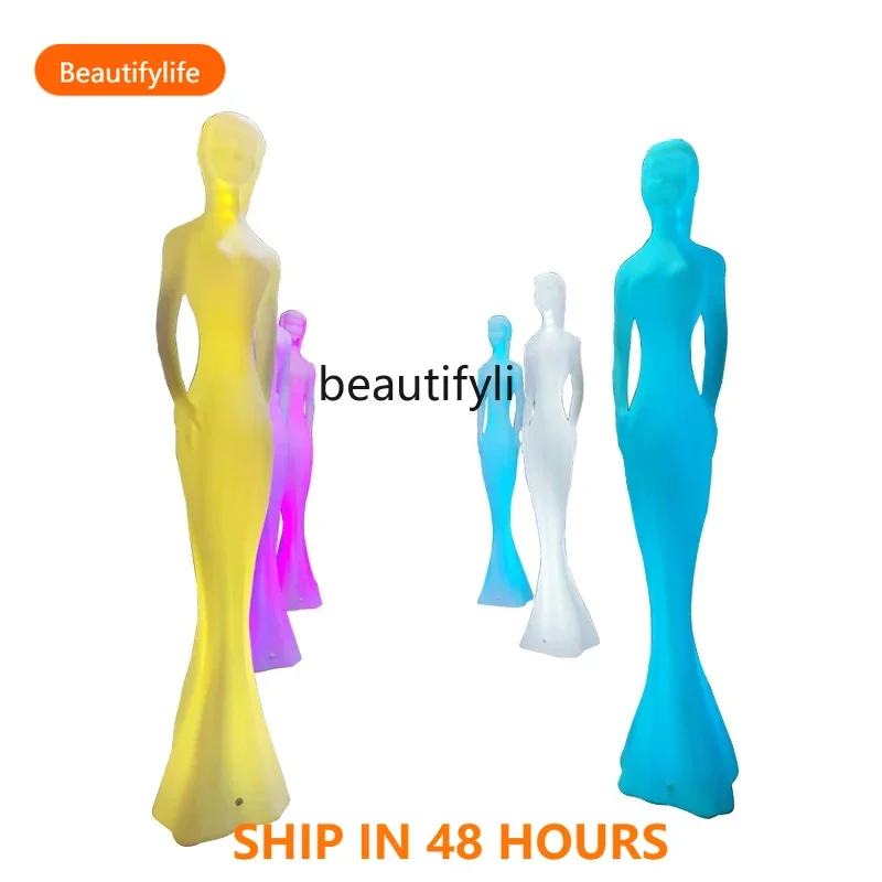 03 Luminous model ornament creative beauty Chen humanoid light indoor outdoor exhibition decoration hotel floor landscape li
03 Luminous model ornament creative beauty Chen humanoid light indoor outdoor exhibition decoration hotel floor landscape li