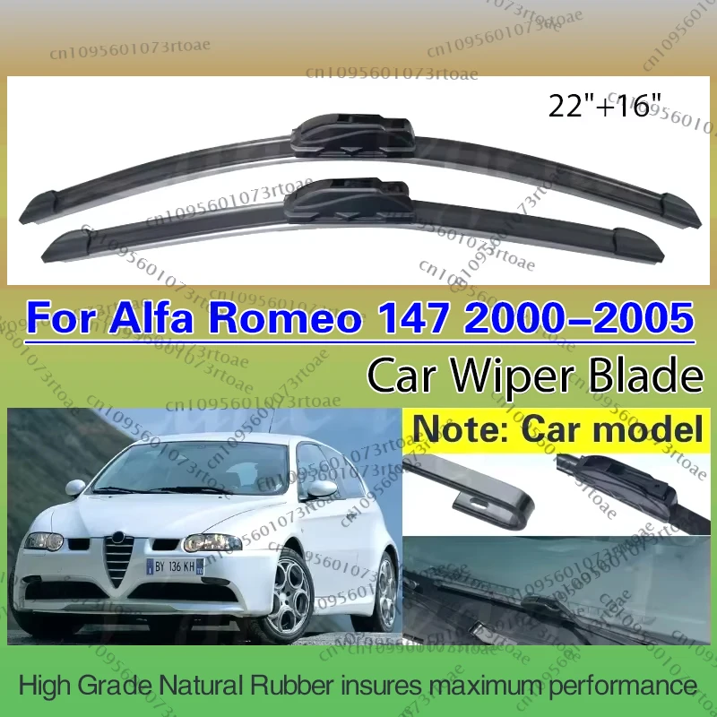 For Alfa Romeo 147 2000 - 2005 Wiper Front Wiper Blades Windshield Windscreen Front Window Car Accessories 2002 2003 2004 22"16"
For Alfa Romeo 147 2000 - 2005 Wiper Front Wiper Blades Windshield Windscreen Front Window Car Accessories 2002 2003 2004 22"16"
