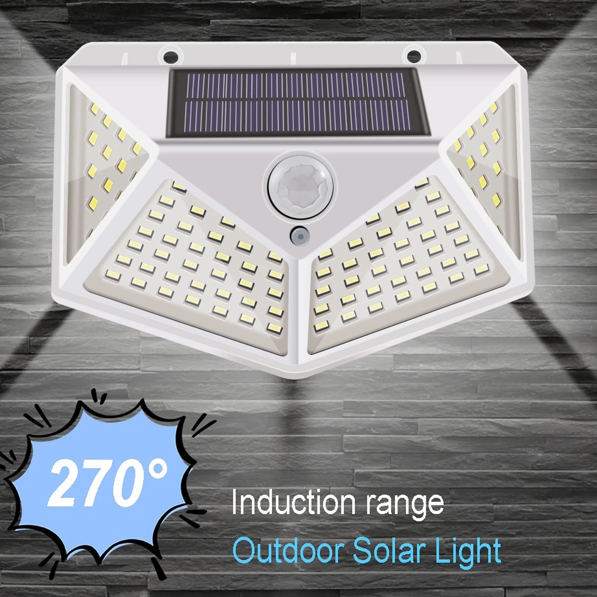 Solar Lights Outdoor Motion Sensor LED Wall Light Waterproof Solar Street Light with 270° Wide 3 Lighting Modes for Garden Fence
Solar Lights Outdoor Motion Sensor LED Wall Light Waterproof Solar Street Light with 270° Wide 3 Lighting Modes for Garden Fence
