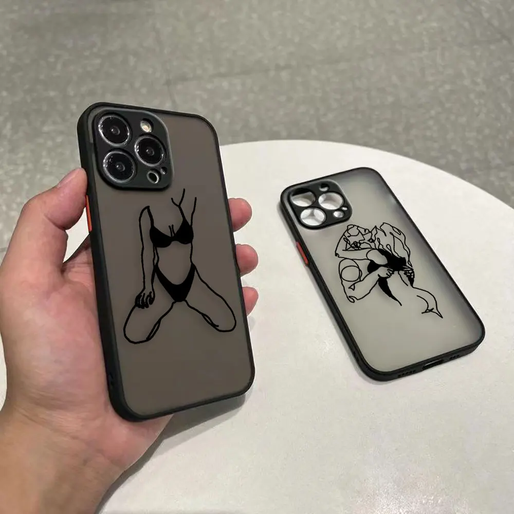 Funny Abstract Sexy Couple Art Lines Cover Matte Case For Iphone Apple 16 15 14 13 12 11 X XS 8 7 Pro Max Semi-Frosted Case Capa
Funny Abstract Sexy Couple Art Lines Cover Matte Case For Iphone Apple 16 15 14 13 12 11 X XS 8 7 Pro Max Semi-Frosted Case Capa