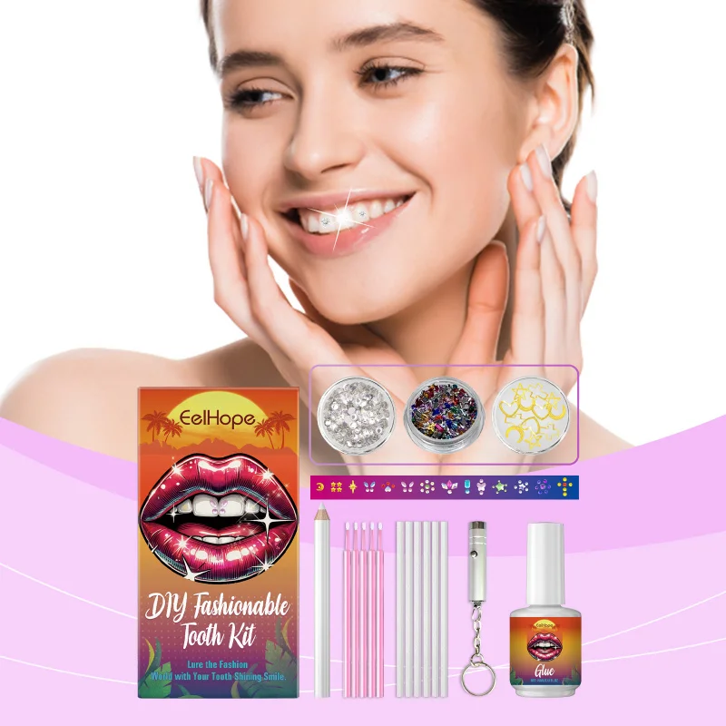 DIY Teeth Beauty Set - Stylish Tooth Decorations With Sparkling Gems, Personalized Smile Enhancement & Long-Lasting Adhesion
DIY Teeth Beauty Set - Stylish Tooth Decorations With Sparkling Gems, Personalized Smile Enhancement & Long-Lasting Adhesion