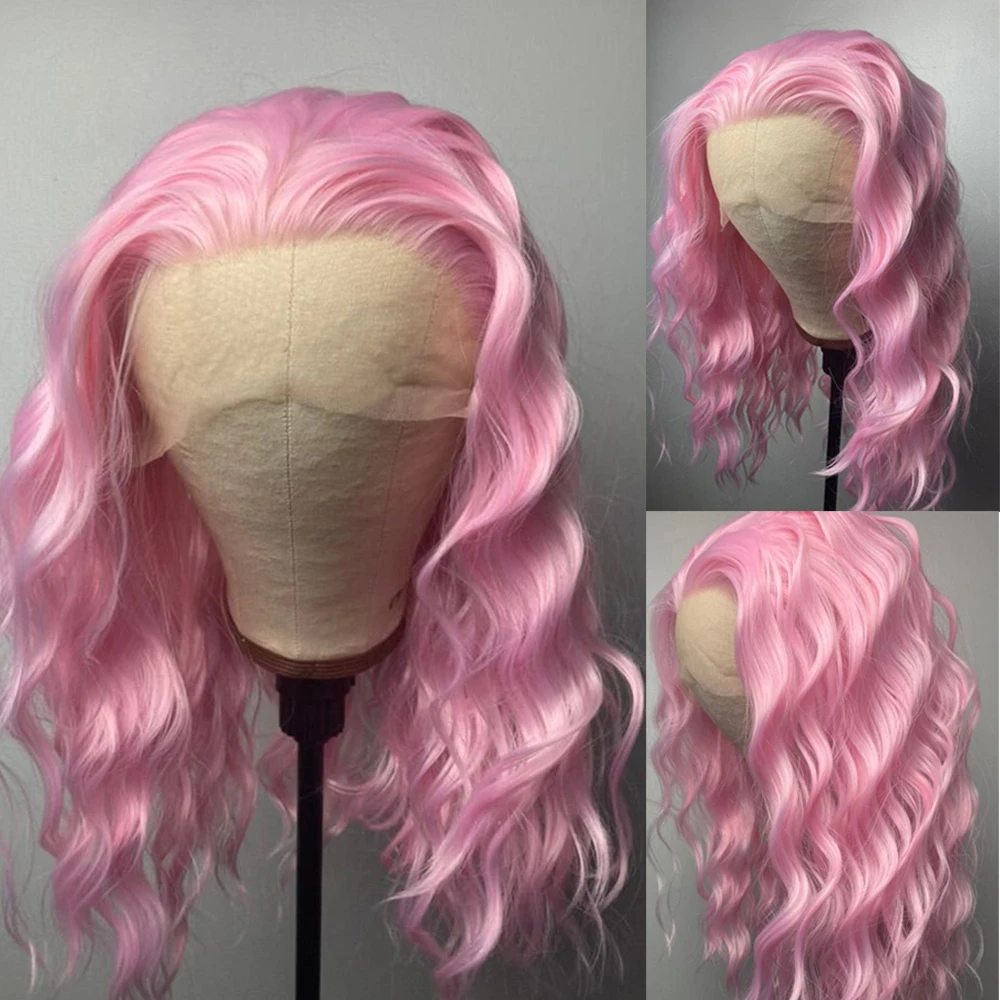 Light Pink Loose Wave Synthetic Hair Long Natural Wave Wig Lace Front Wigs for Women Free Part Daily Wear Cosplay Heat Resistant
Light Pink Loose Wave Synthetic Hair Long Natural Wave Wig Lace Front Wigs for Women Free Part Daily Wear Cosplay Heat Resistant