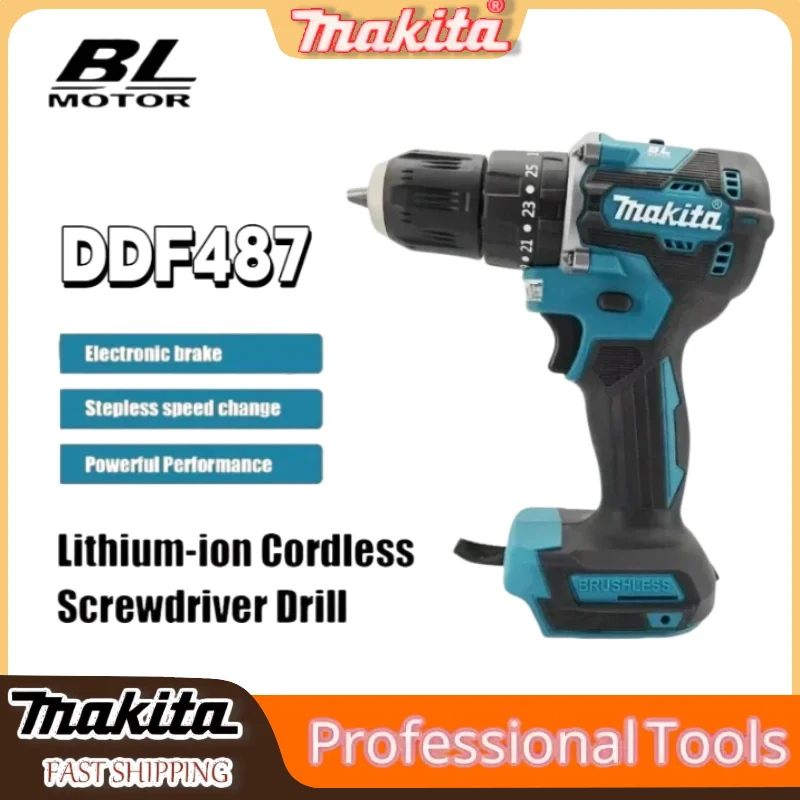 Makita Original DDF487 10mm Cordless Driver Drill Brushless Electric Impact Screwdriver Rechargeable Power Tool For 18V Battery
Makita Original DDF487 10mm Cordless Driver Drill Brushless Electric Impact Screwdriver Rechargeable Power Tool For 18V Battery