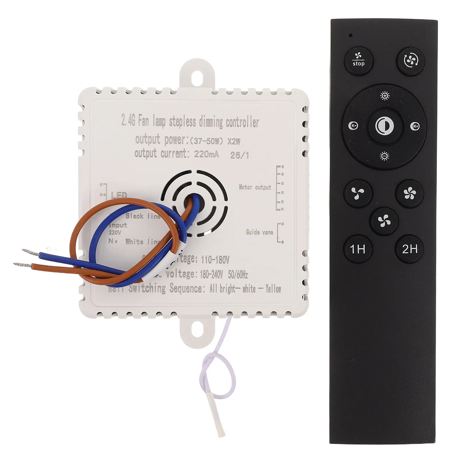 1Set Ceiling Fan Remote Control Kit Fan Lamp Remote Controller Light Dimming Timing Wireless Replacement Bedroom Living Room
1Set Ceiling Fan Remote Control Kit Fan Lamp Remote Controller Light Dimming Timing Wireless Replacement Bedroom Living Room