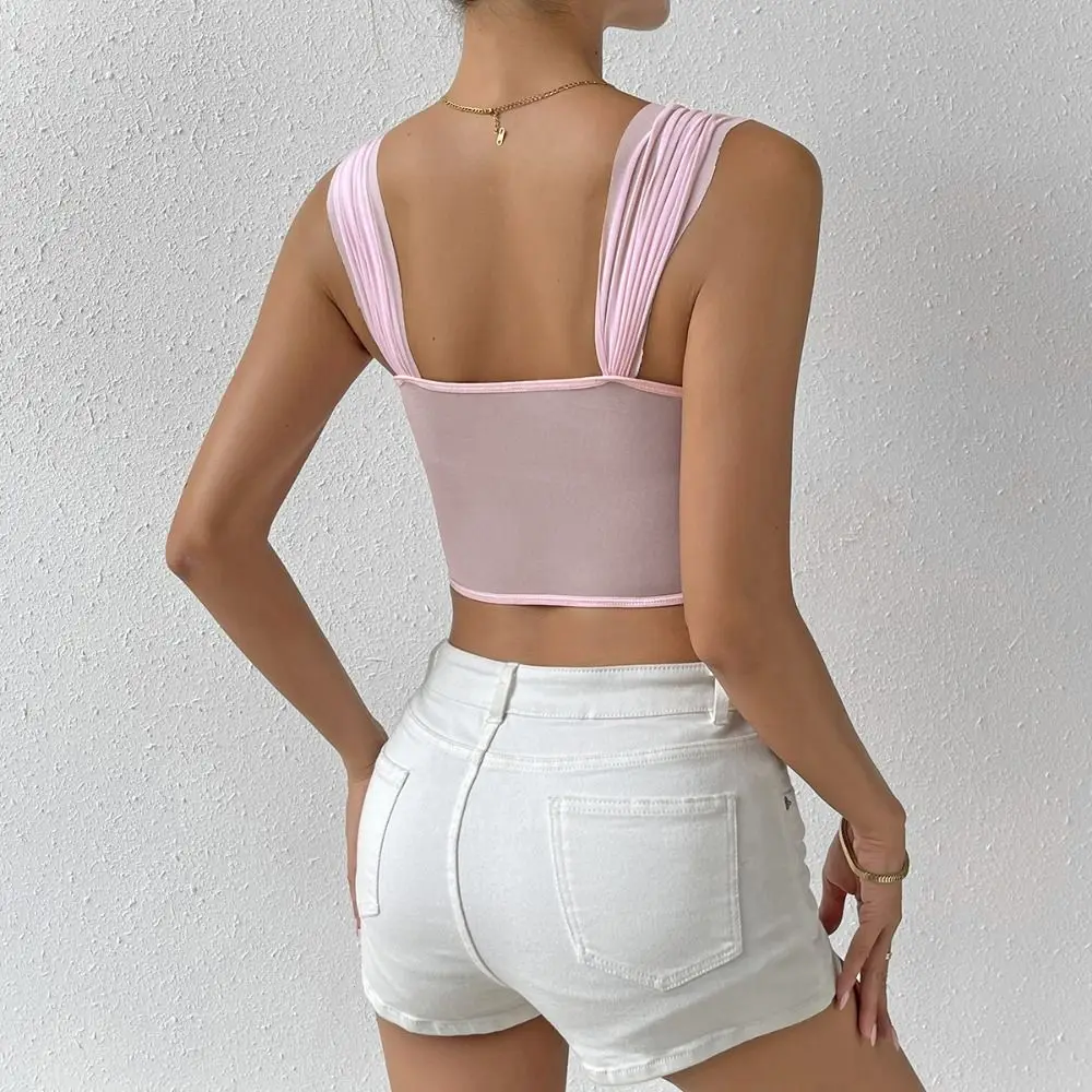 Spicy Girl Style Hollow Lace Flower Camisole Embroidery Slim fit Lace Corset Sleeveless Transparent Crop Tops Travel
Spicy Girl Style Hollow Lace Flower Camisole Embroidery Slim fit Lace Corset Sleeveless Transparent Crop Tops Travel