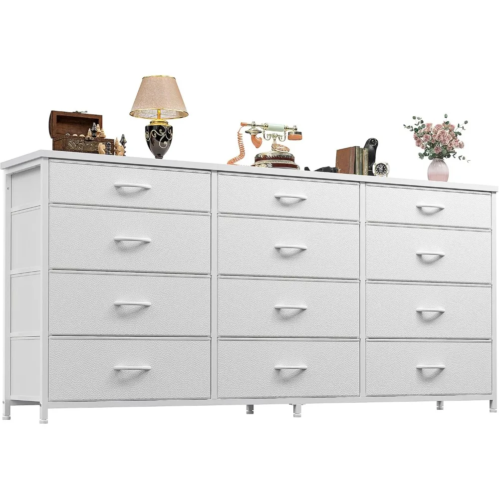 55" Long Dresser for Bedroom with 12 Fabric Drawers, Entertainment Center for 60 inch TV Dressers & Chests of Drawers Large
55" Long Dresser for Bedroom with 12 Fabric Drawers, Entertainment Center for 60 inch TV Dressers & Chests of Drawers Large