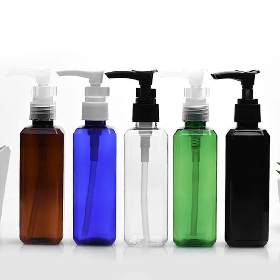 100ml Square shape plastic PET bottle press pump lotion emulsion/shampoo/serum/removal oil/face cleaning serum skin care packing
100ml Square shape plastic PET bottle press pump lotion emulsion/shampoo/serum/removal oil/face cleaning serum skin care packing