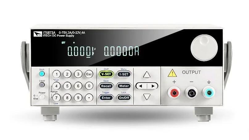 ITech IT6873A Dual-Range DC Power Supply 75V/2A/150W 32V/4A/128W
ITech IT6873A Dual-Range DC Power Supply 75V/2A/150W 32V/4A/128W